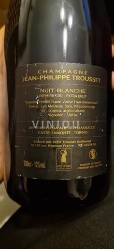 Champagne Jean-Philippe Trousset Nuit Blanche premier cru Non Millésimé
