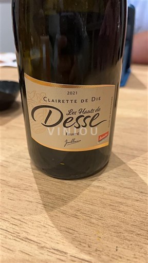 Rhône-dalen Clairette de Die Les Hauts de Desse Fruité 2021