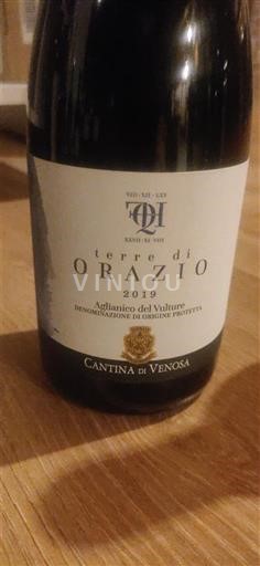 Basilicate Aglianico del Vulture Cantina di Venosa Terre di Orazio 2019
