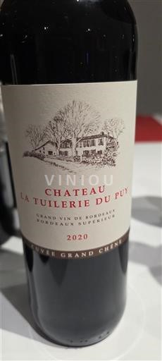 Bordeaux Bordeaux Supérieur Château La Tuilerie du Puy Grand Chêne 2020
