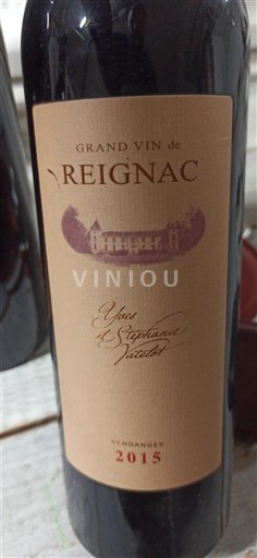 Bordéus Bordeaux Superior Reignac Grand Vin de Reignac 2015