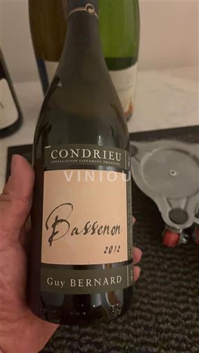 Thung lũng Rhône Condrieu Guy Bernard Bassenon 2012