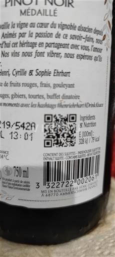 Alsasko Rulandské modré Domaine Ehrhart Collection familiale 2024