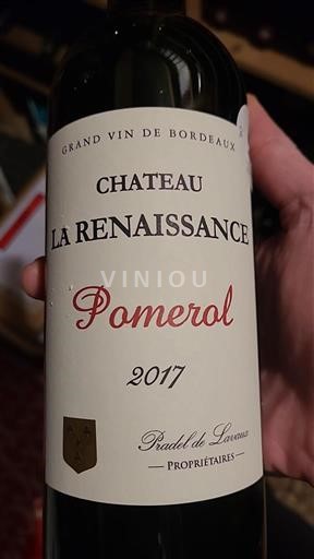 Bordeaux Pomerol Château La Renaissance 2017