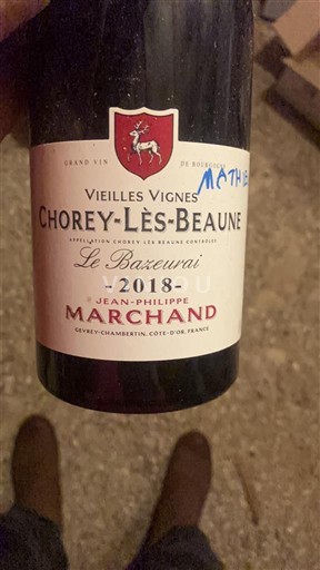 Burgundija Chorey-lès-Beaune Jean-Philippe Marchand Le Bazevaux Vieilles Vignes 2018