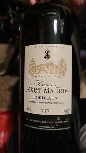 Bordeaux Château Haut Maurin 2017