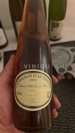 Alsasko Muškát Domaine Raisins Gaulois Vendange d'Automne 2007