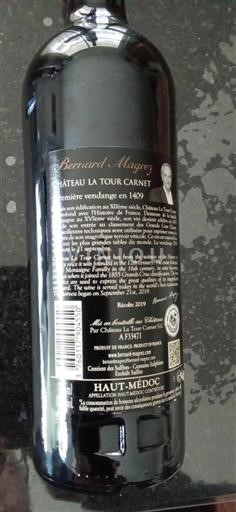 Bordeaux Haut-Médoc Grand Cru Château La Tour Carnet 2019