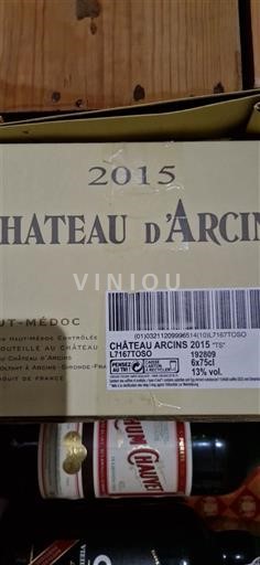Bordoja Haut-Médoc Château Arcins 2015