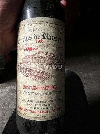 Bordeaux Montagne-saint-émilion Château Enclos de Bayard 1995