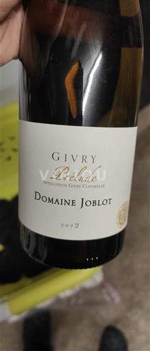 Burgundy Givry Domaine Joblot Prélude 2022