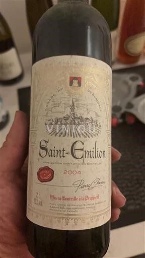 Bordéus Saint-Émilion Pierre Chanau 2004