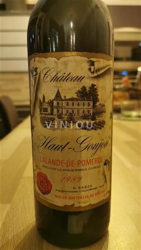 Bordeaux Lalande-de-Pomerol Château Haut-Goujon 1989