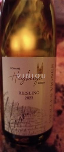 Alsace Riesling Domaine Heyberger Roger Vieilles Vignes 2022