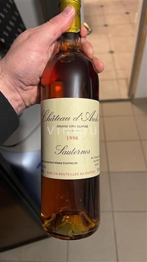 Bordeaux Sauternes Grand Cru Château Arche 1996