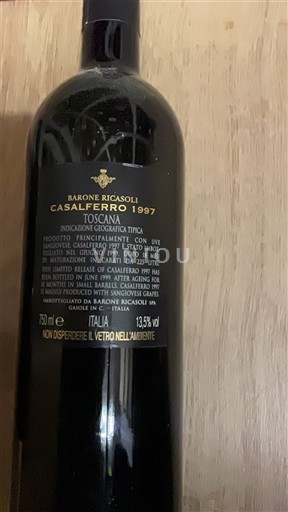 Toscane Barone Ricasoli Casalferro 1997