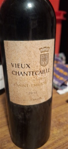 Bordeaux Saint-Émilion Vieux Chantecaille 2015