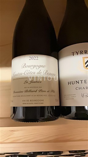 Bourgogne Hautes Côtes de beaune Domaine Billard Père et Fils La Justice 2022