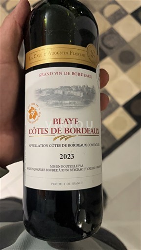 Bordoja Blaye-côtes-de-bordeaux La Cave Augustin Florent 2023