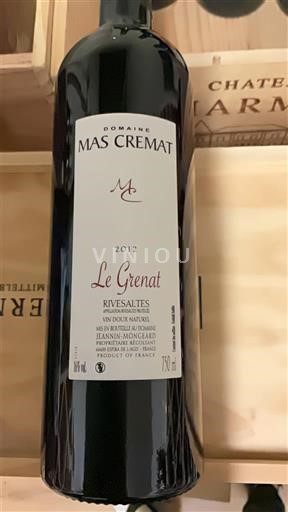 Roussillon Rivesaltes Domaine Mas Cremat Le Grenat 2012