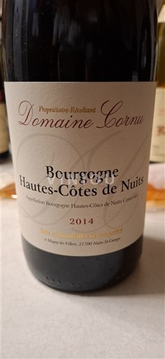 Bourgogne Domaine Cornu 2014
