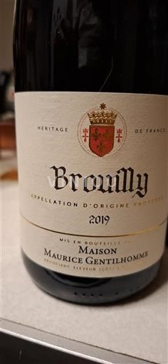 Beaujolais Brouilly Maison Maurice Gentilhomme 2019