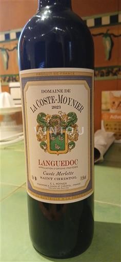 Languedoc Domaine La Coste-Moynier Merlette 2021