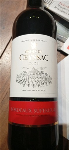 Bordeaux Bordeaux Supérieur Chemin de Cessac 2023