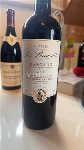 Bordeaux Margaux Château Les Barraillots 2021