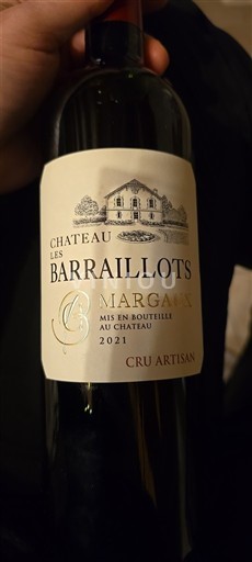 Bordeaux Margaux Château Les Barraillots 2021
