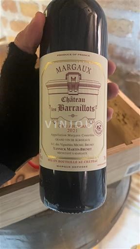 Bordeaux Margaux Château Les Barraillots 2021