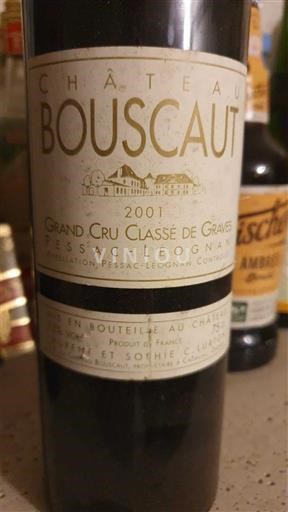 Bordeaux Pessac-Léognan Grand Cru Classé de Graves Château Bouscaut 2001