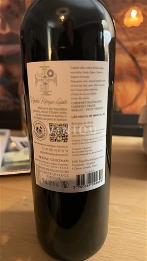 Bordeaux Pessac-Léognan Les Hauts de Martillac 2018