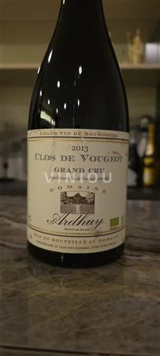 Bourgogne Clos-de-vougeot Grand Cru Domaine Audiffred 2013