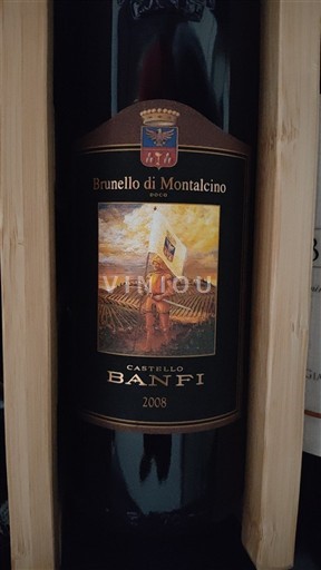 Toscana Brunello di Montalcino. Castello Banfi 2008
