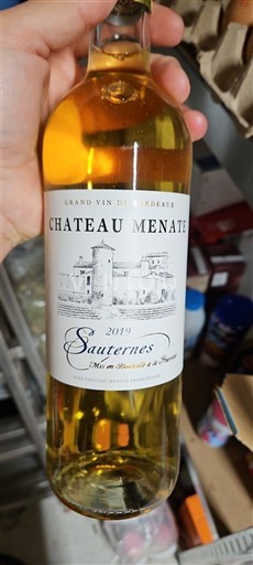 Bordeaux Sauternes Château Menate 2019