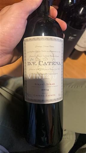 Mendoza Catena Zapata D.V. Catena Syrah-Syrah 2014