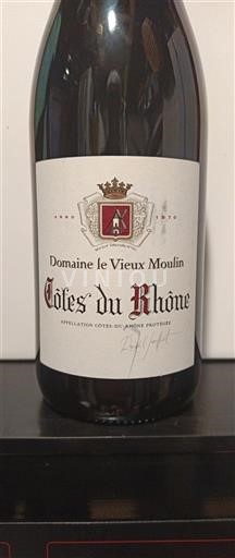 Rhône-dalen Côtes-du-Rhône Domaine Le Vieux Moulin Ikke årgangsbestemt