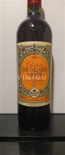 Bordeaux Côtes-de-Bordeaux Château Cone-Taillasson Sabourin 2021