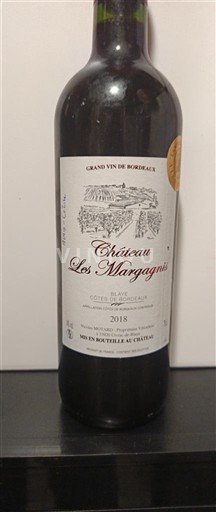 Burdeos Côtes-de-bourg Château Les Marzagnies 2018