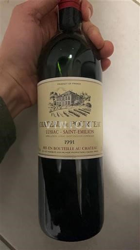 Bordéus Lussac-Saint-Émilion Château Pourteau 1991