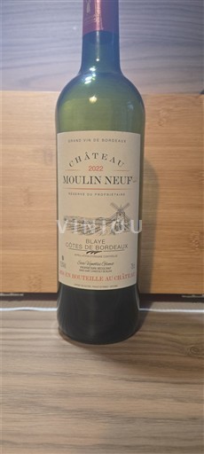 Burdeos Blaye-Côtes de Burdeos Château Moulin Neuf 2002