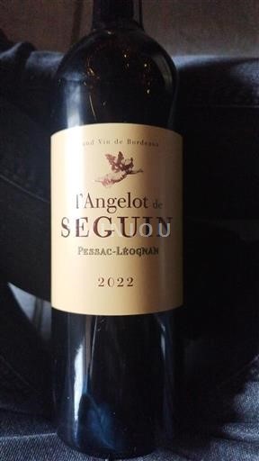 Bordo Pessac-Léonjan Château Seguin L'Angelot de Seguin 2022