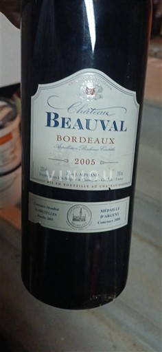 Bordeaux Château Beauval 2005
