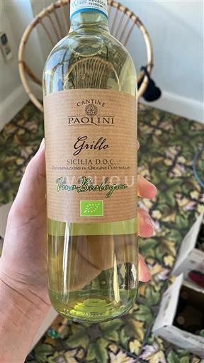 Wijnen Blanc sec Vino Biologico Cantine Paolini 2024 Italië Sicilië Niet gespecificeerd DOC