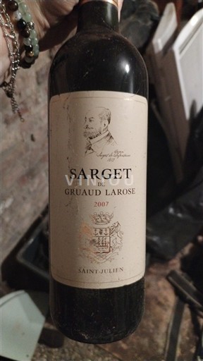 Bordeaux Saint-Julien Gruaud Larose Sarget de Gruaud Larose 2007