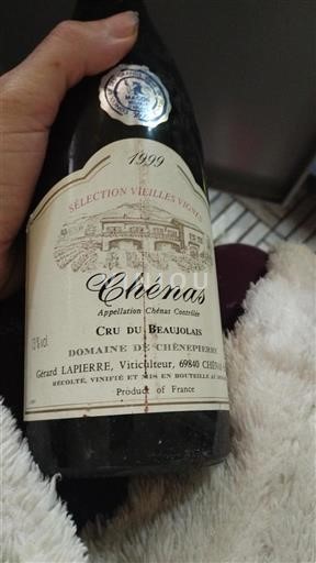 Beaujolais Chénas Domaine Chènepierre Sélection Vieilles Vignes 1999