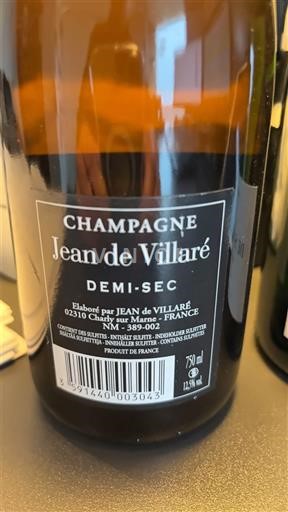 Champagne Jean de Villaré Non-Vintage