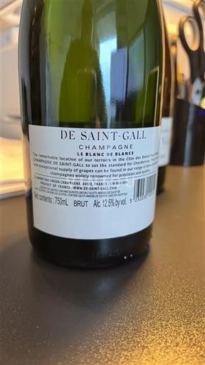 Champagne Sâm-panh Saint-Gall Le Blanc de Blancs Không niên vụ