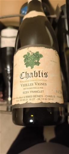 Borgogna Chablis SCEV Franclet Vieilles Vignes Senza annata